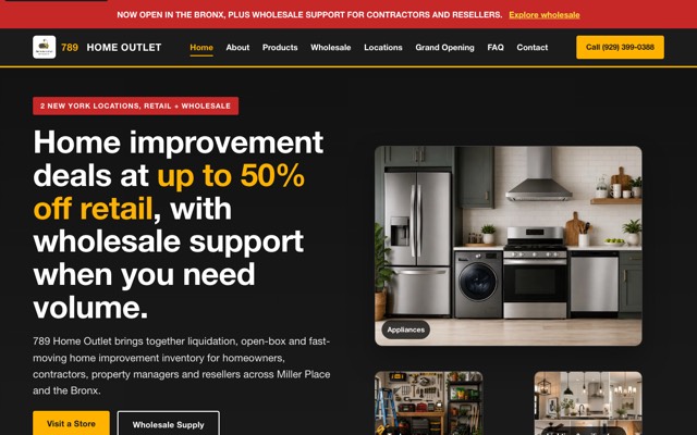 789 Home Outlet website