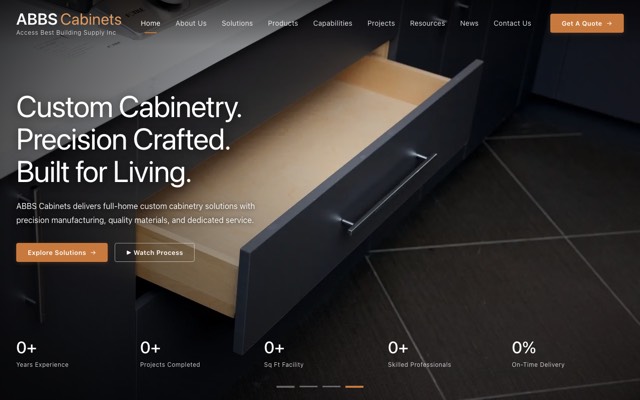ABBS Cabinets website