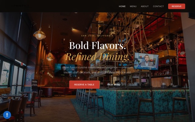 The Province restaurant website