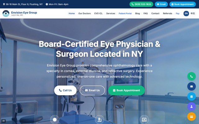 Envision Eye Group website