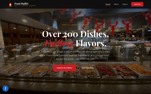 Feast Buffet Katy website
