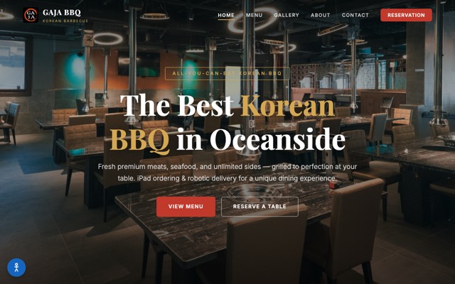 Gaja Korean BBQ website