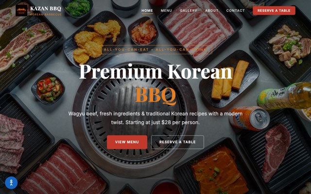 Kazan BBQ website