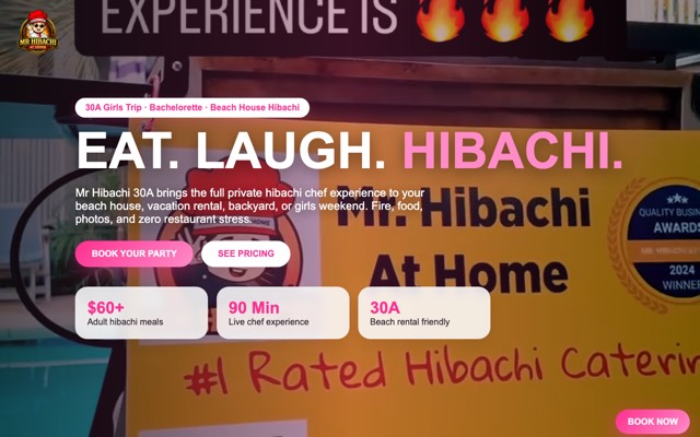 Mr Hibachi 30A website