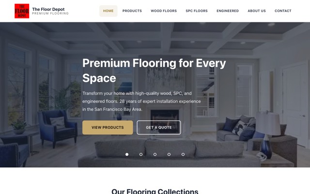 The Floor Depot website